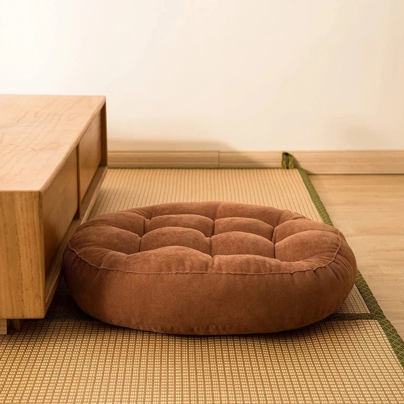 Coussin De Sol Marron - Maison Coussin