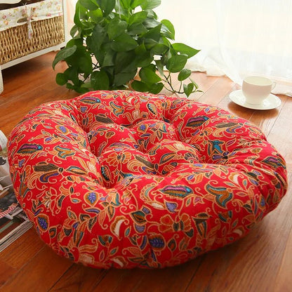 Coussin De Sol Rond Boheme Style Vintage - Maison Coussin