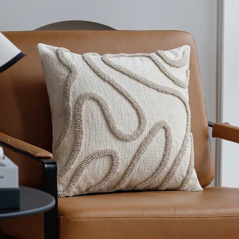 Housse De Coussin Boheme Beige - Maison Coussin