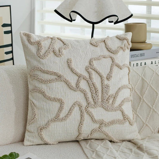 Housse De Coussin Boheme Chic Beige - Maison Coussin