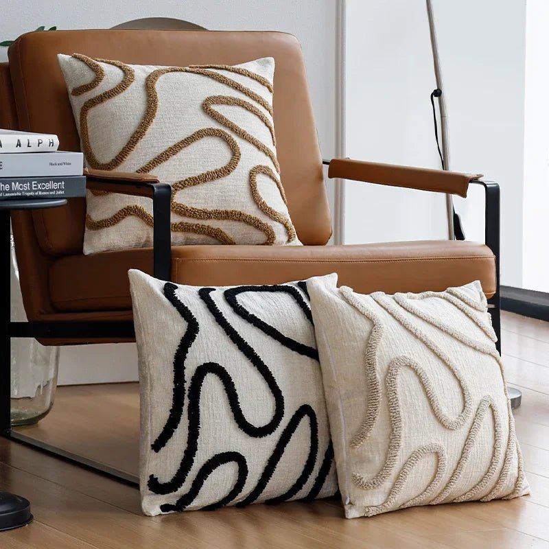 Housse De Coussin Boheme Chic Beige - Maison Coussin