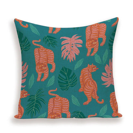 Housse De Coussin Chinois Jungle Asiatique - Maison Coussin