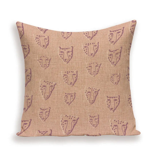 Housse De Coussin Chinois Tête De Tigre - Maison Coussin