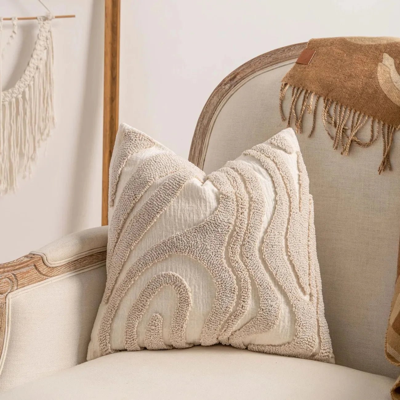 Housse De Coussin Cocooning Boheme - Maison Coussin