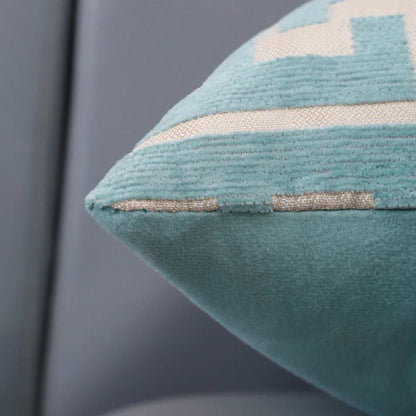 Housse De Coussin Moderne Bleu Ciel - Maison Coussin