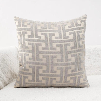 Housse De Coussin Moderne Gris - Maison Coussin