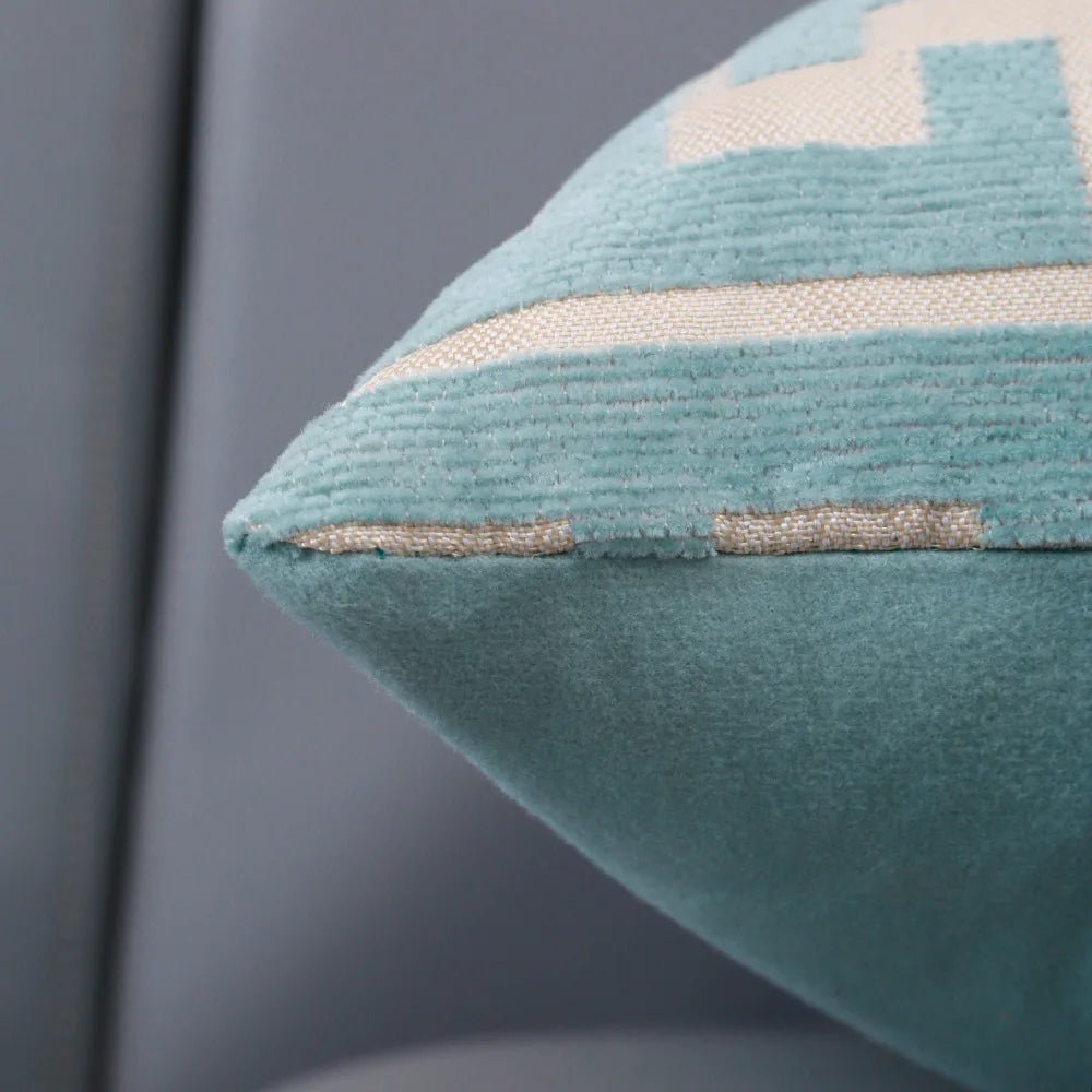 Housse De Coussin Moderne Vert - Maison Coussin