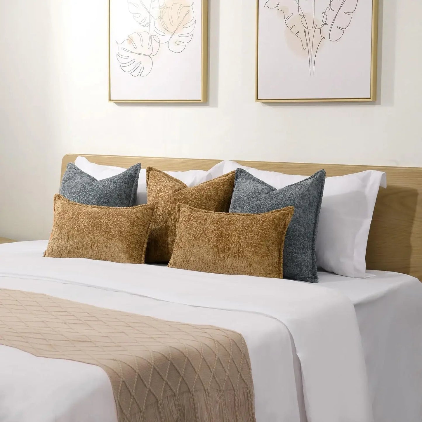 Housse De Coussin Nordique Camel - Maison Coussin
