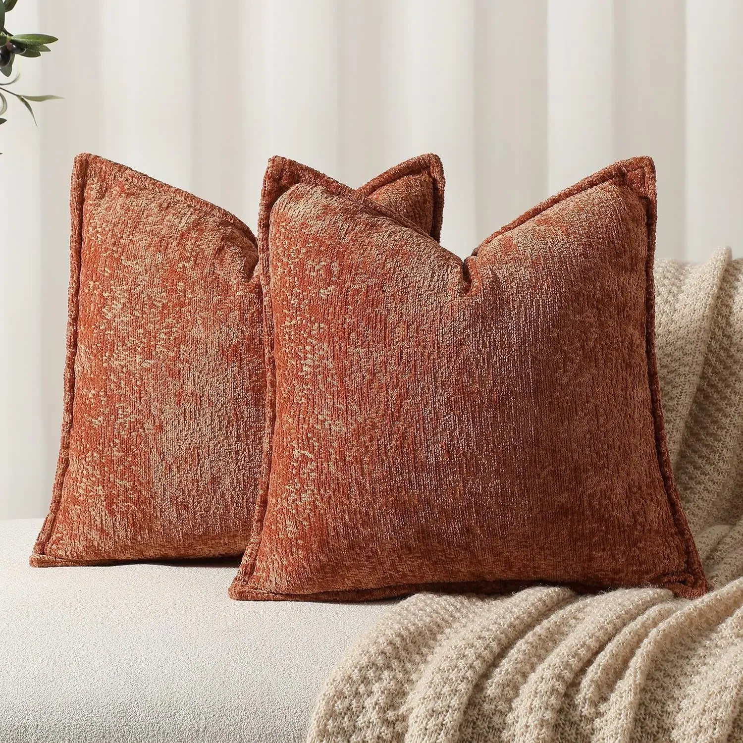 Housse De Coussin Nordique Caramel - Maison Coussin