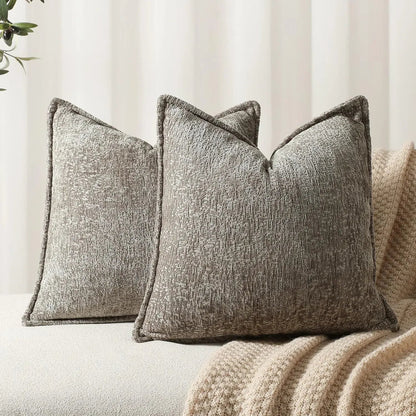 Housse De Coussin Nordique Gris - Maison Coussin