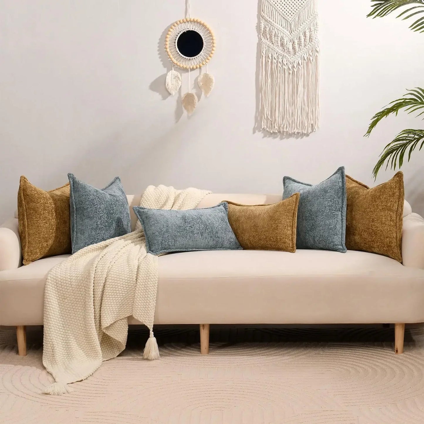 Housse De Coussin Nordique Rose Taupe - Maison Coussin