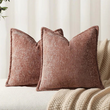 Housse De Coussin Nordique Rose Taupe - Maison Coussin