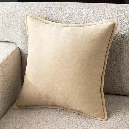 Housse De Coussin Rétro Beige - Maison Coussin
