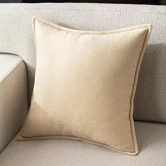 Housse De Coussin Rétro Beige - Maison Coussin