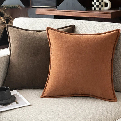 Housse De Coussin Rétro Gris - Maison Coussin