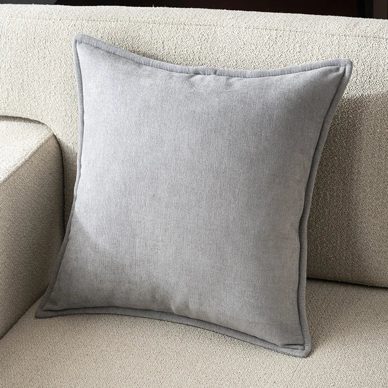 Housse De Coussin Rétro Gris - Maison Coussin