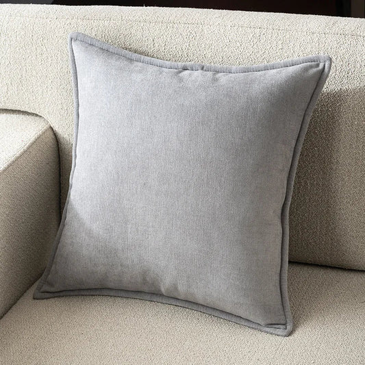 Housse De Coussin Rétro Gris - Maison Coussin