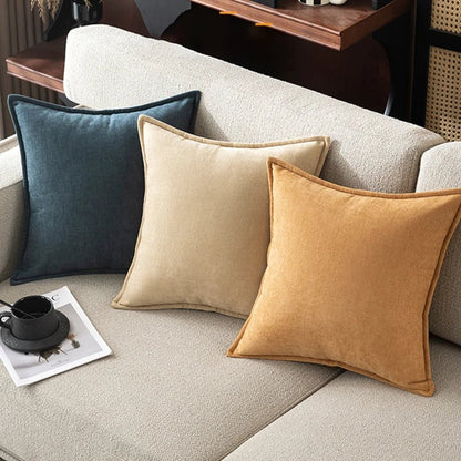 Housse De Coussin Rétro Orange - Maison Coussin