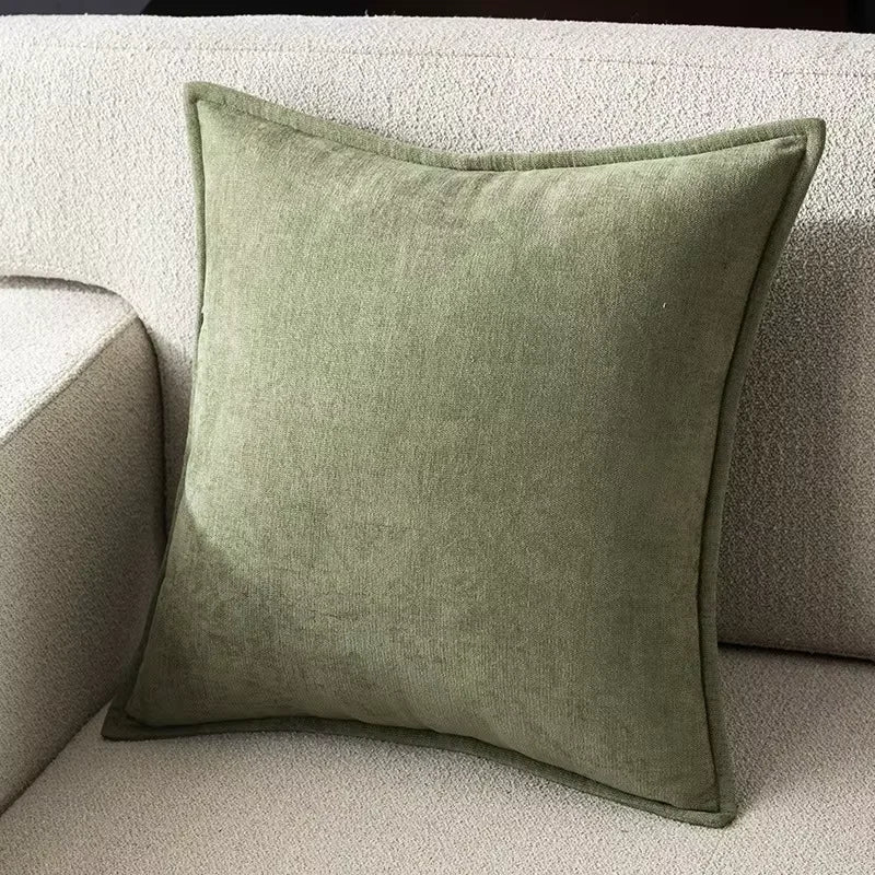 Housse De Coussin Rétro Vert - Maison Coussin