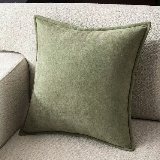 Housse De Coussin Rétro Vert - Maison Coussin