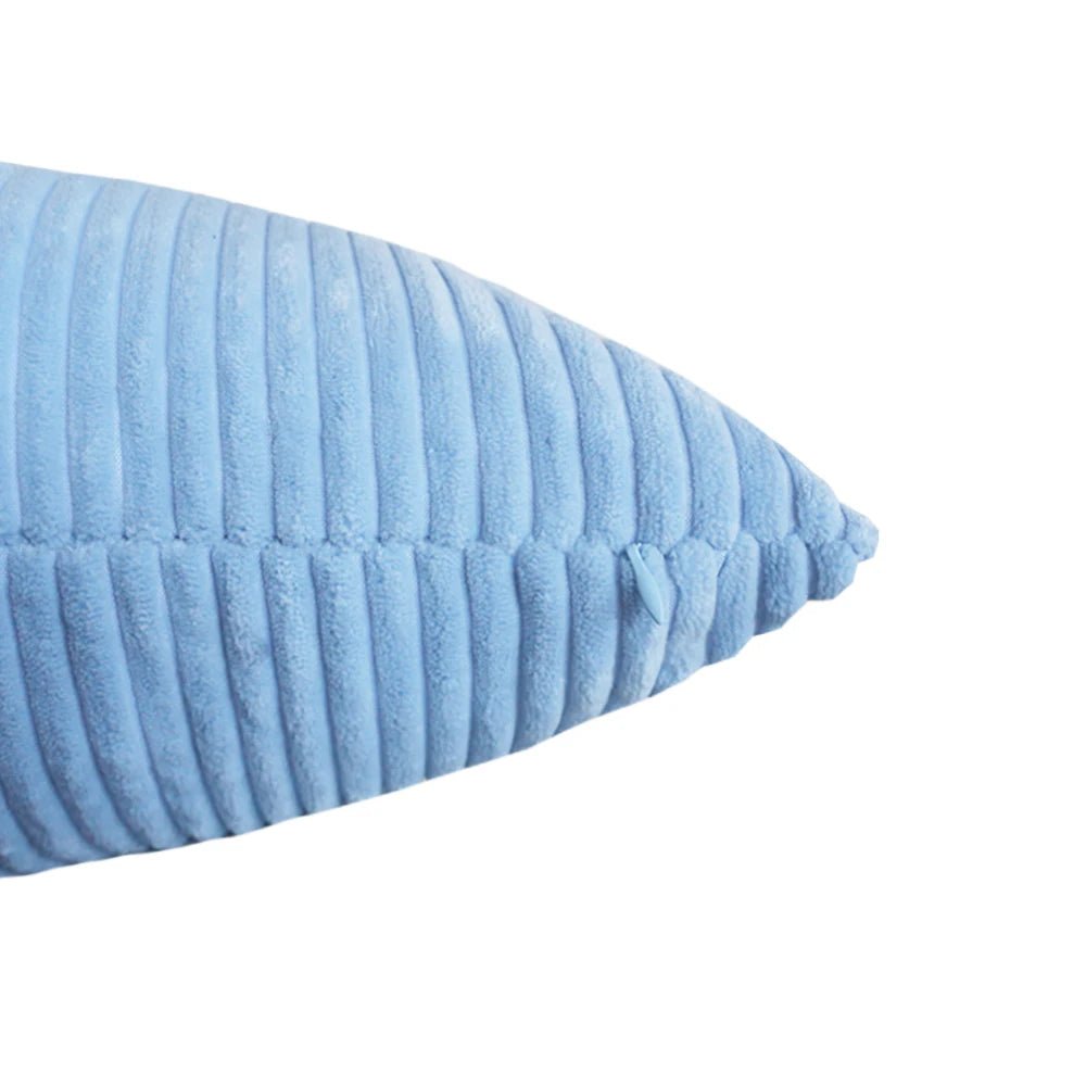 Housse De Coussin Velours Bleu Ciel - Maison Coussin