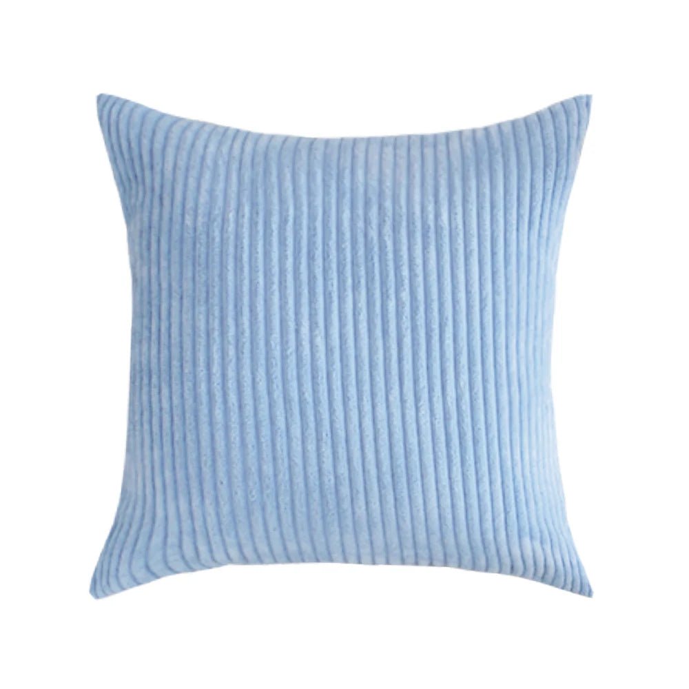 Housse De Coussin Velours Bleu Ciel - Maison Coussin