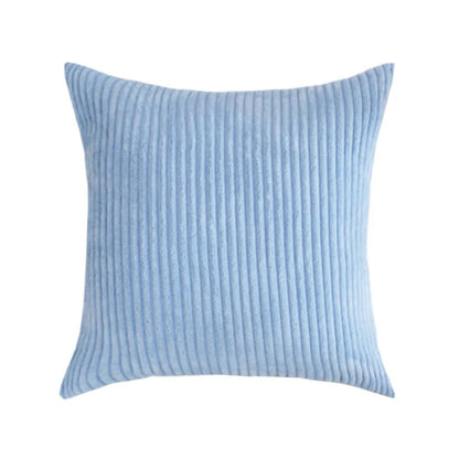 Housse De Coussin Velours Bleu Ciel - Maison Coussin