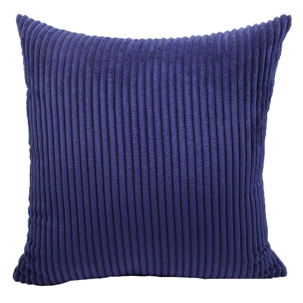 Housse De Coussin Velours Bleu Foncé - Maison Coussin