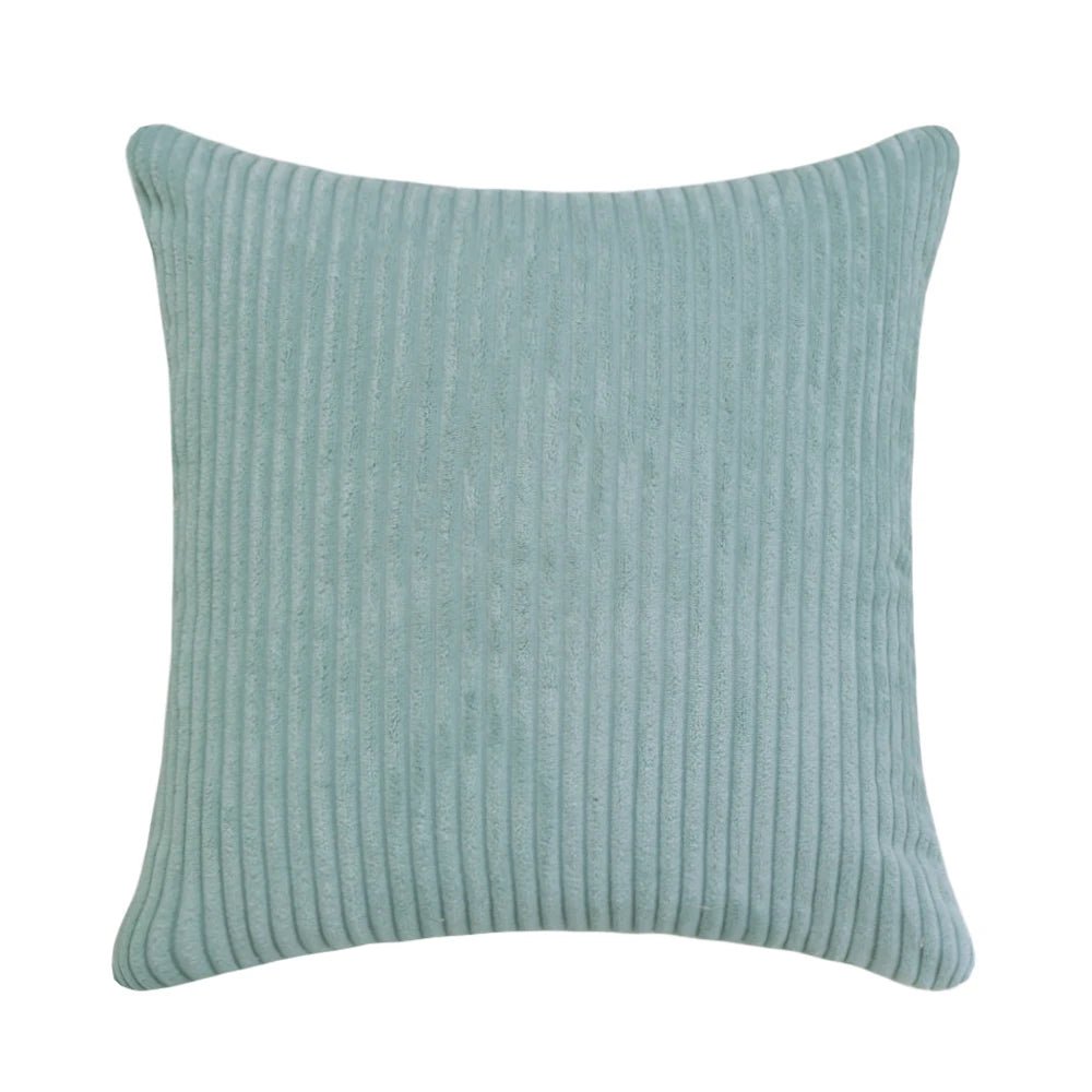 Housse De Coussin Velours Bleu Gris - Maison Coussin