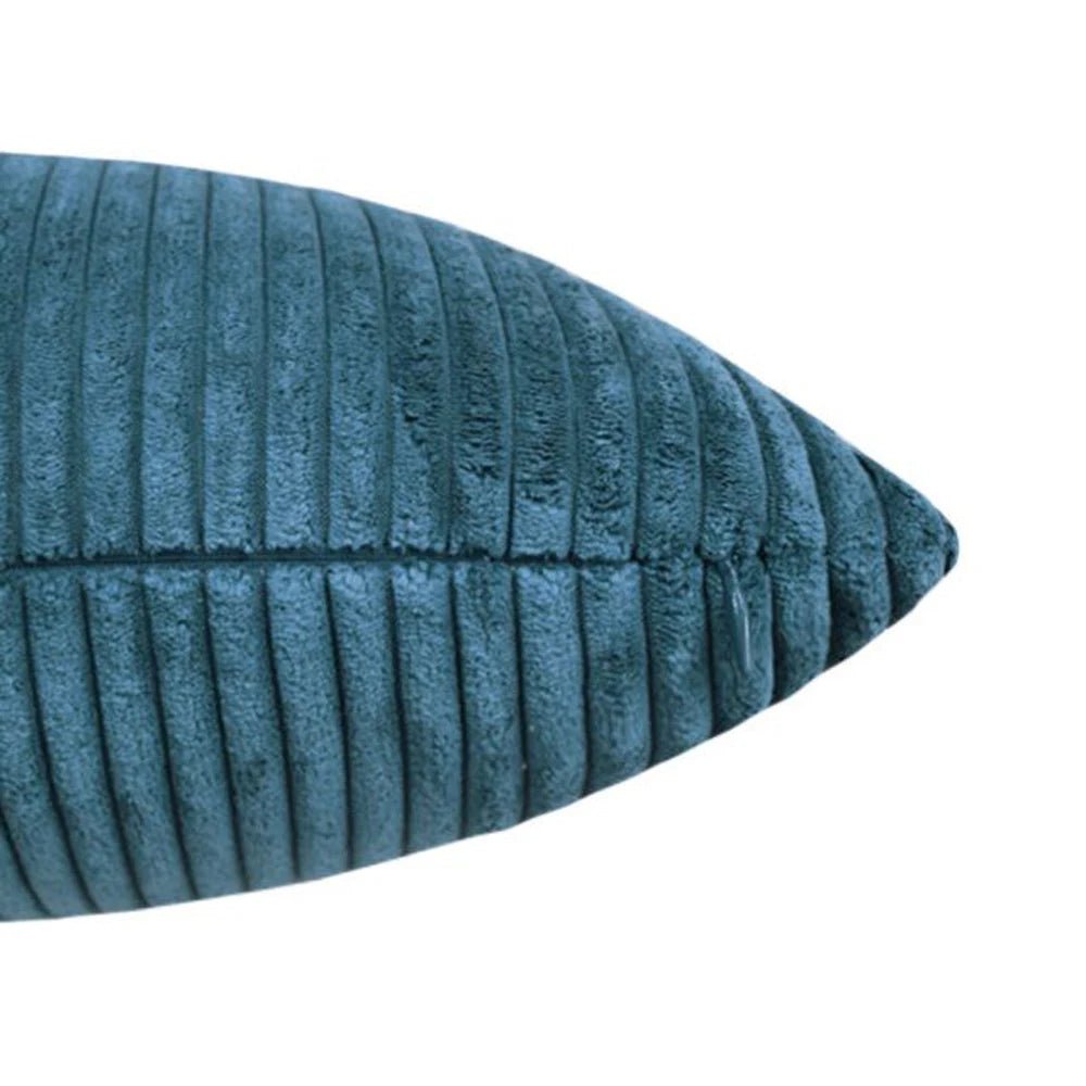 Housse De Coussin Velours Bleu Jean - Maison Coussin