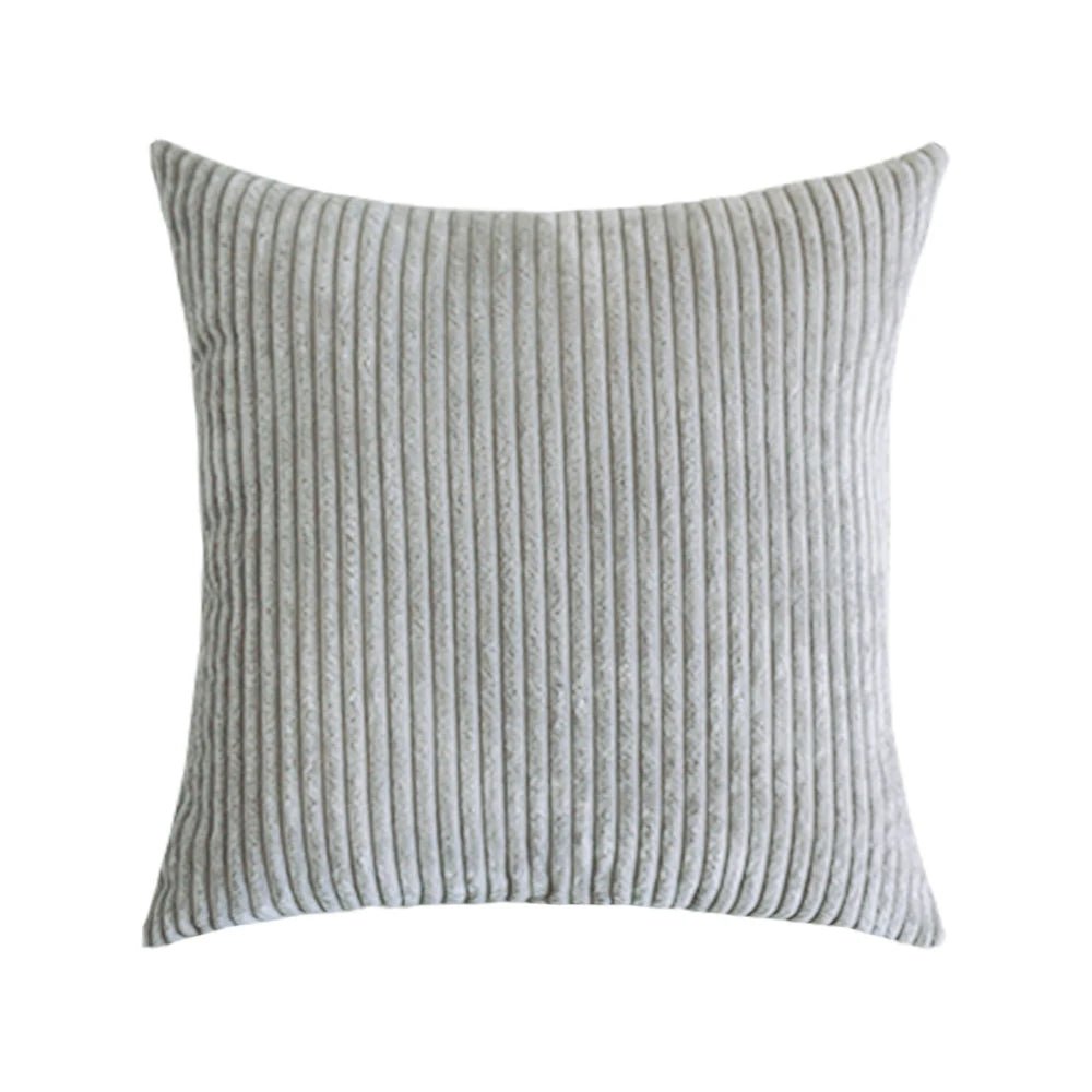 Housse De Coussin Velours Gris - Maison Coussin