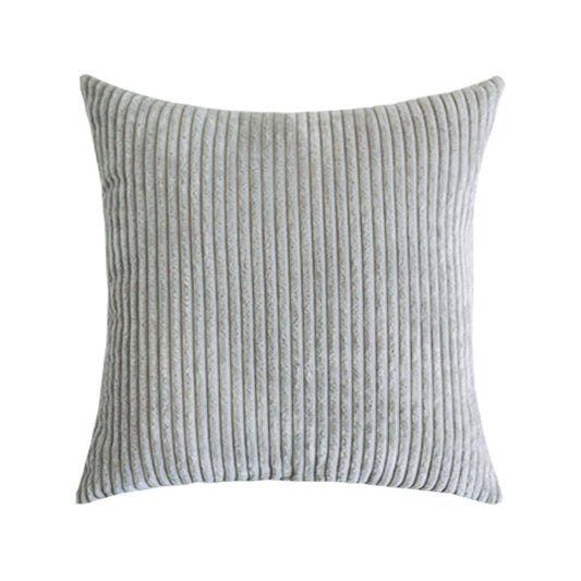 Housse De Coussin Velours Gris - Maison Coussin