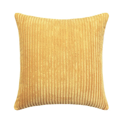 Housse De Coussin Velours Jaune - Maison Coussin