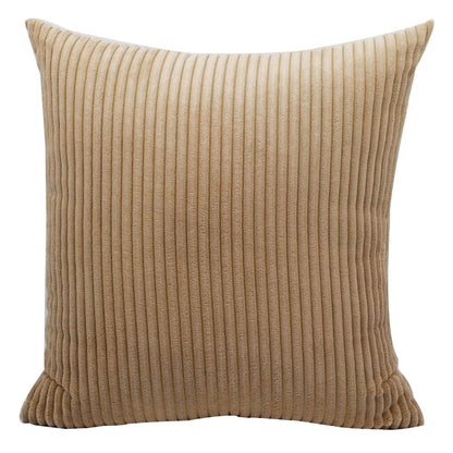 Housse De Coussin Velours Marron Clair - Maison Coussin