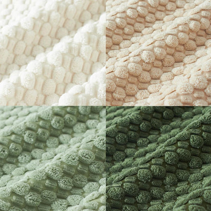 Housse De Coussin Velours Moderne Vert - Maison Coussin