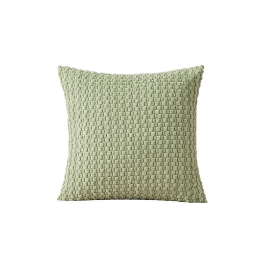 Housse De Coussin Velours Moderne Vert - Maison Coussin