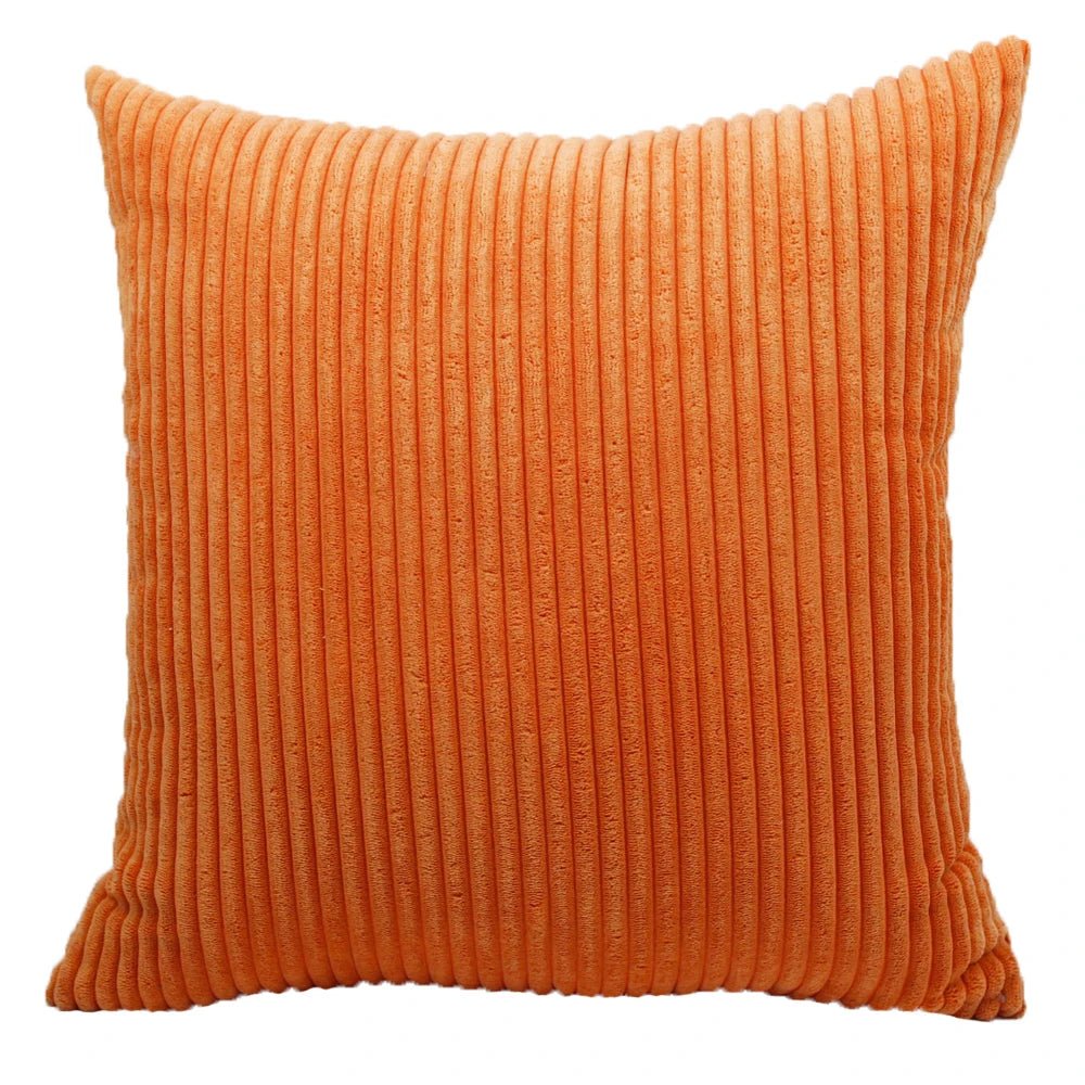 Housse De Coussin Velours Orange - Maison Coussin