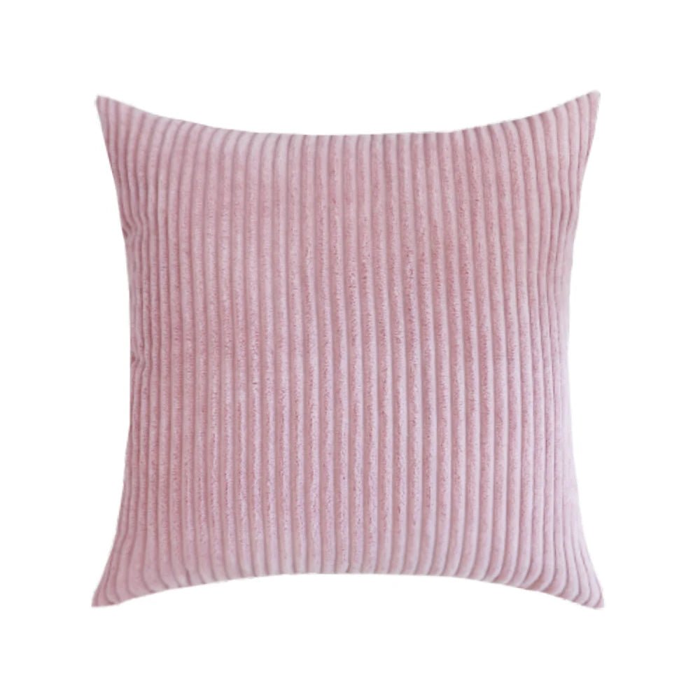 Housse De Coussin Velours Rose - Maison Coussin