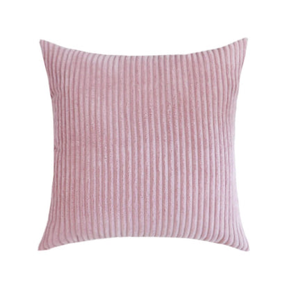 Housse De Coussin Velours Rose - Maison Coussin