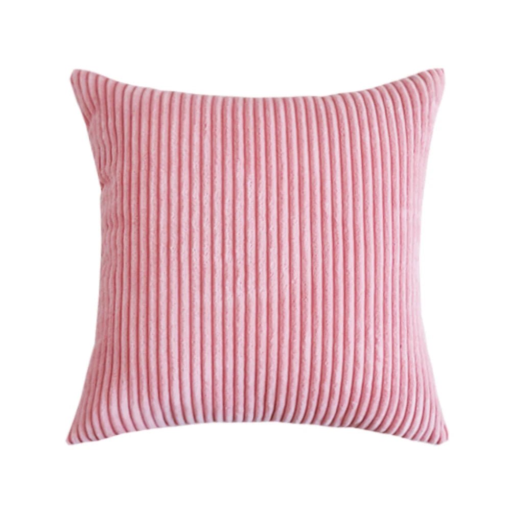 Housse De Coussin Velours Rose Clair - Maison Coussin