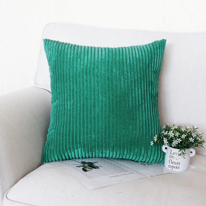 Housse De Coussin Velours Vert Emeraude - Maison Coussin