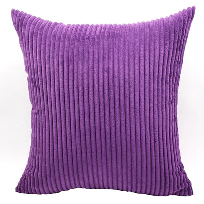 Housse De Coussin Velours Violet - Maison Coussin