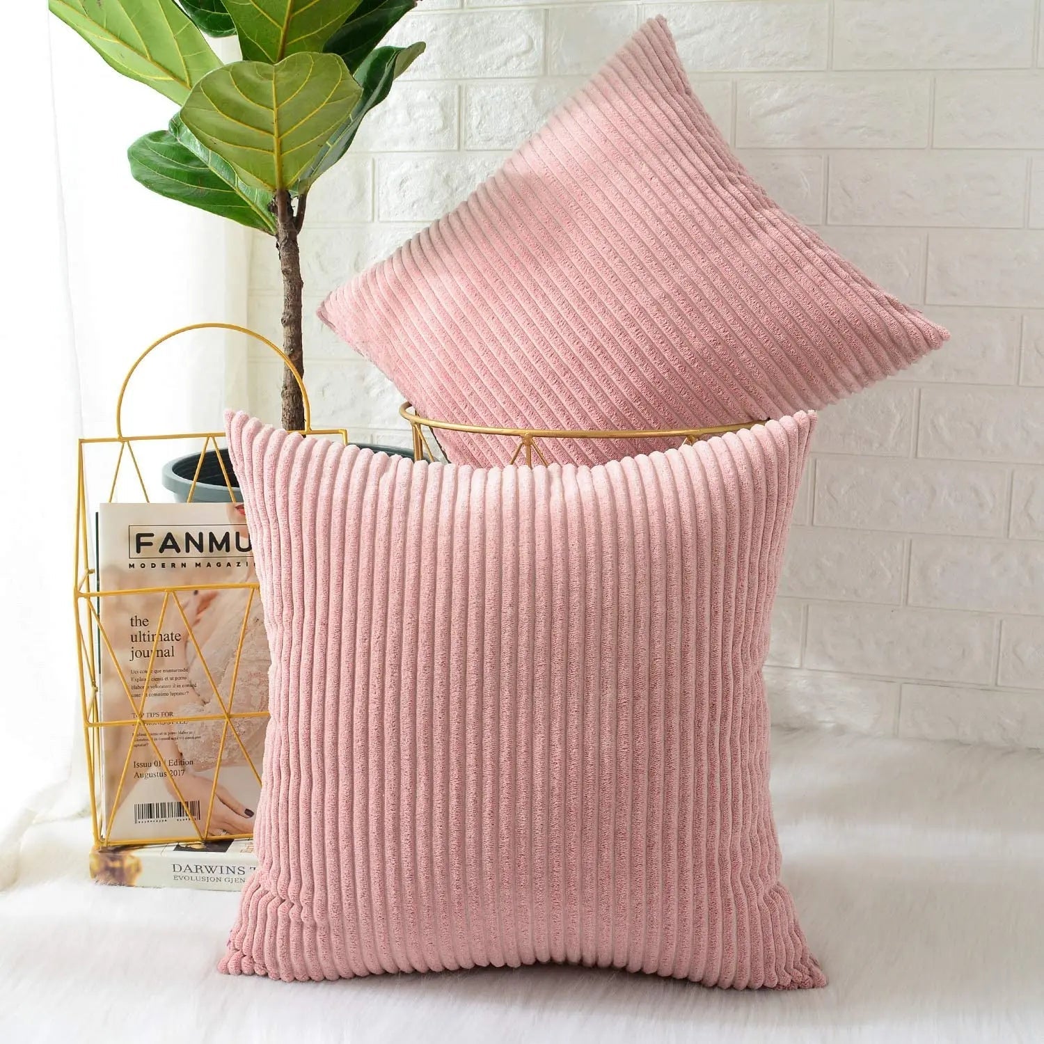 Housse De Coussin Velours Violet - Maison Coussin