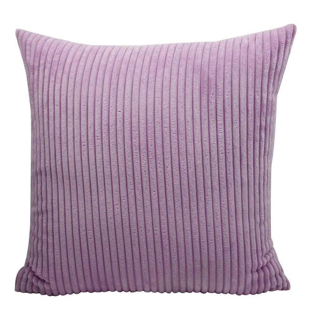 Housse De Coussin Velours Violet Clair - Maison Coussin
